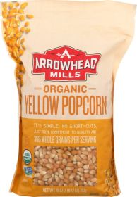 ARROWHEAD MILLS: Organic Yellow Popcorn, 28 oz