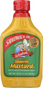 WOEBER'S: Sandwich Pal Jalapeno Mustard, 16 oz