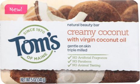 TOMS OF MAINE: Soap Bar Coconut, 5 oz