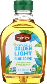 MADHAVA: Organic Golden Light Blue Agave, 23.5 oz