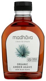 MADHAVA HONEY: AGAVE NECTAR AMBER RAW (17.000 OZ)