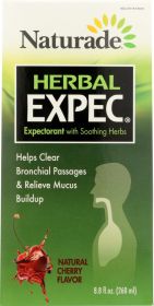 NATURADE: Herbal Expec Natural Cherry, 8.8 oz