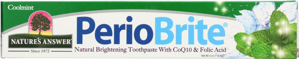 NATURE'S ANSWER: PerioBrite Toothpaste Cool Mint, 4 oz