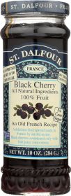 ST DALFOUR: All Natural Fruit Spread Black Cherry, 10 oz