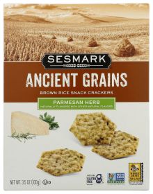 SESMARK: Crackers Ancient Grains Parmesan Herb, 3.5 oz