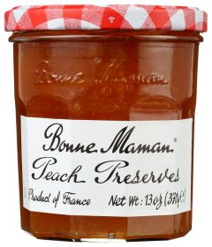 BONNE MAMAN: Peach Preserves, 13 oz