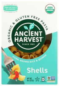 ANCIENT HARVEST: Supergrain Pasta Shells Gluten Free, 8 oz