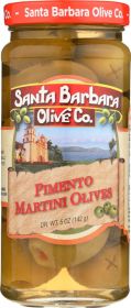 SANTA BARBARA OLIVE CO.: Pimento Stuffed Martini Olives, 5 oz