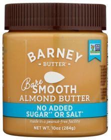 BARNEY BUTTER: Bare Almond Butter Smooth, 10 oz