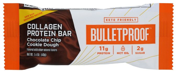 BULLETPROOF: Bar Collagen Chocolate Chip Cookie, 1.58 oz