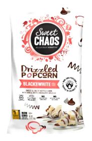 SWEET CHAOS: Popcorn Black N White Drizzle, 5.5 OZ