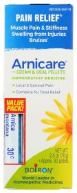 BOIRON: Arnicare Arnica Cream for Pain Relief & Blue Tube Value Pack, 2.5 oz