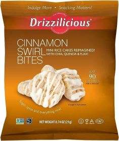 DRIZZILICIOUS: Rice Crisp Drzzld Cnnmn, 0.74 OZ