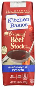 KITCHEN BASICS: Stock Beef Gluten Free, 8.25 oz