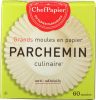 PAPER CHEF: Large Culinary Parchment Baking Cups, 60 Count