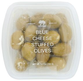 DIVINA: Blue Cheese Stuffed Olives, 4.60 oz