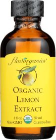 FLAVORGANICS: Organic Lemon Extract, 2 oz