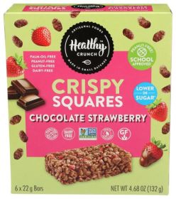 HEALTHY CRUNCH: Square Crisp Choc Stwbry, 4.68 oz