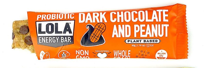 LOLA SNACKS: Bar Prbtc Drk Choc Peanut, 1.76 oz