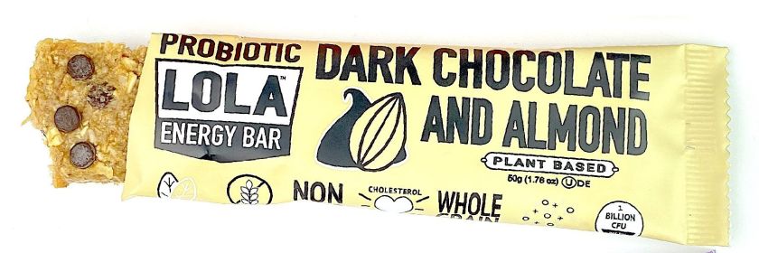 LOLA SNACKS: Bar Pbiotic Dk Choc Almon, 1.76 oz