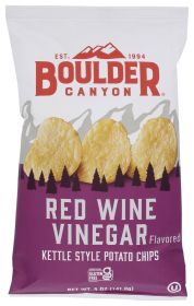 BOULDER CANYON: Red Wine Vinegar Kettle Cooked Potato Chips, 5 Oz