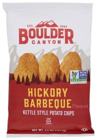 BOULDER CANYON: Hickory Barbeque Kettle Cooked Potato Chips, 6.5 oz