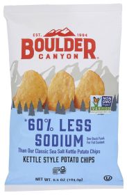 BOULDER CANYON: 60% Reduced Sodium Kettle Cooked Potato Chips, 6.5 oz