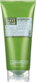 GIOVANNI COSMETICS: Shave Cream Tea Tree & Mint, 7 oz