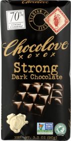 CHOCOLOVE: Strong Dark Chocolate Bar, 3.2 oz