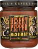 DESERT PEPPER: Black Bean Dip Spicy, 16 oz