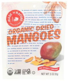 MADE IN NATURE: Organic Mangoes Dried & Unsulfured, 3 oz