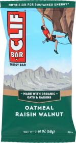 CLIF BAR: Energy Bar Organic Oatmeal Raisin Walnut, 2.4 Oz