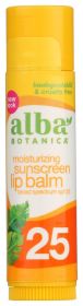 ALBA BOTANICA: Sun Lip Balm SPF 25, 0.15 oz