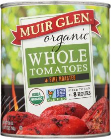 MUIR GLEN: Organic Whole Tomatoes Fire Roasted, 28 oz