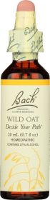 BACH ORIGINAL FLOWER REMEDIES: Wild Oat, 0.7 oz