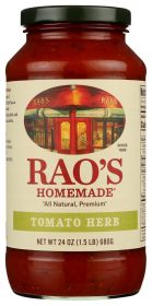 RAO'S HOMEMADE: Tomato Herb Sauce, 24 oz