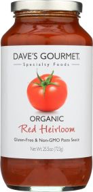 DAVE'S GOURMET: Organic Pasta Sauce Red Heirloom, 25.5 Oz