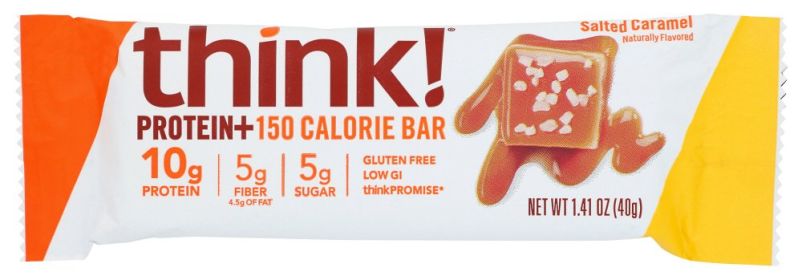 THINKTHIN: Lean Protein and Fiber Bar Salted Caramel, 1.41 oz