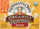 NEWMAN'S OWN: Organic Pop's Corn Organic Microwave Popcorn Butter, 9.9 oz