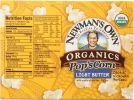 NEWMAN'S OWN: Organic Pop's Corn Organic Microwave Popcorn Light Butter, 8.4 oz