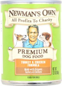 NEWMAN'S OWN: Dog Food Turkey and Chicken Formula, 12.7 oz