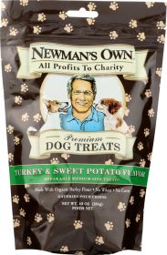 NEWMAN'S OWN: Premium Dog Treats Turkey and Sweet Potato, 10 oz