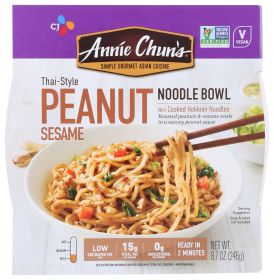 ANNIE CHUN'S: Peanut Sesame Noodle Bowl Mild, 8.7 oz