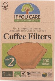 IF YOU CARE: Coffee Filters No. 2 Size, 100 Filters