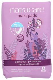 NATRACARE: Super Natural Maxi Pads, 12 pc