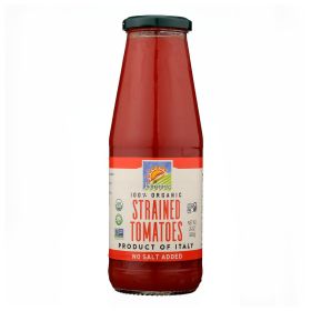 BIONATURAE: Organic Strained Tomatoes, 24 Oz