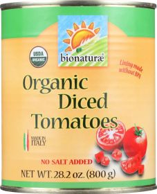 BIONATURAE: Organic Diced Tomatoes, 28.2 oz