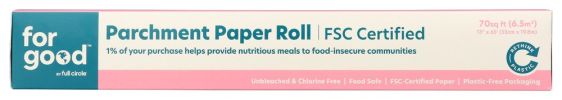 FOR GOOD: Parchment Paper Roll, 70 ft