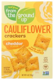 FROM THE GROUND UP: Cheddar Cauliflower Crackers, 4 oz