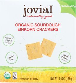 JOVIAL: Cracker Sourdough Rosemary, 4.5 OZ